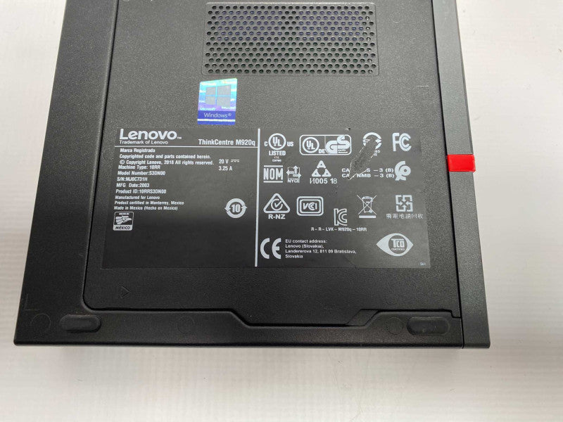Lenovo ThinkCentre M920q Tiny with i5-8500T CPU 8GB RAM & 500GB SSD Storage  -