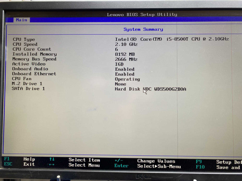 Lenovo ThinkCentre M920q Tiny with i5-8500T CPU 8GB RAM & 500GB SSD Storage  -