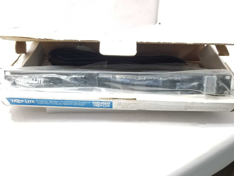 Tripp-Lite RS-1215-RA 12-Outlet 1U Rackmount Power Strip Open-Box _