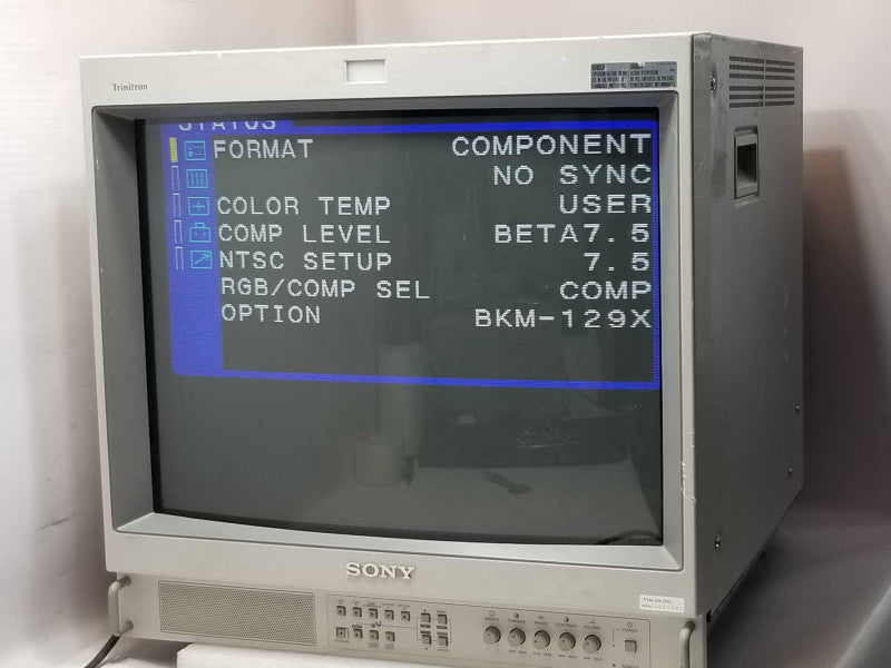 Sony Trinitron PVM-20L2 Video Color Monitor, Tested to power on, Read _