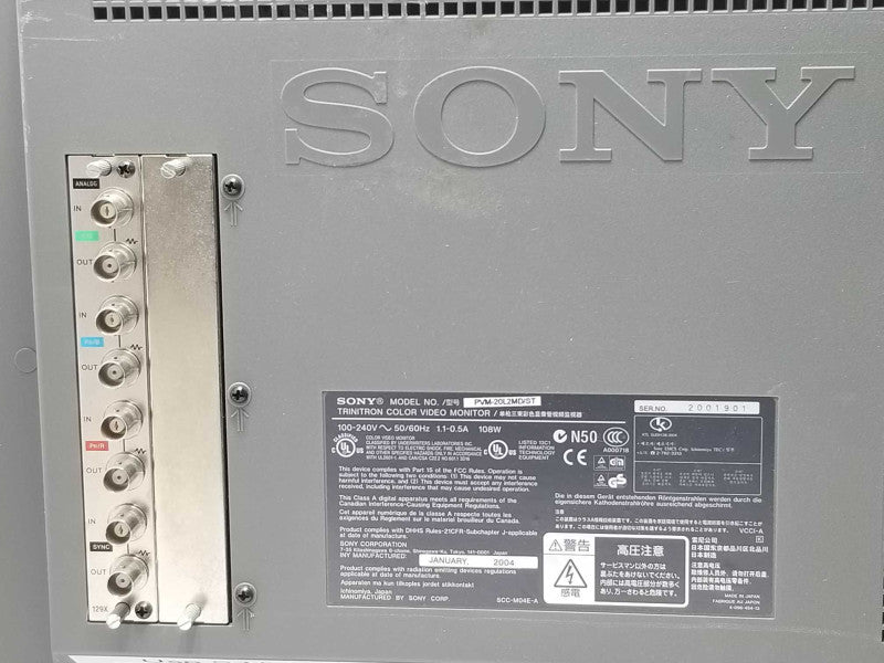 Sony Trinitron PVM-20L2 Video Color Monitor, Tested to power on, Read _
