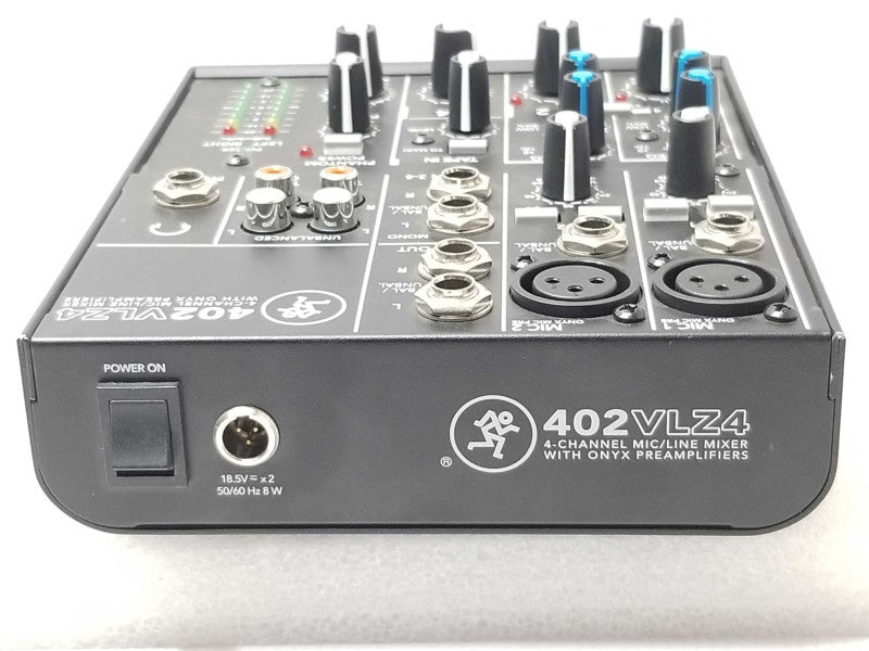 Mackie 402-VLZ4 4-channel Ultra Compact Mixer w/ Onyx Mic Preamps, READ _