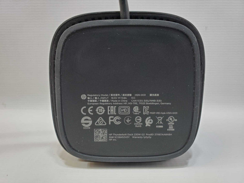 HP Thunderbolt Docking Station HSN-IX01 [2 Mts Cable] (