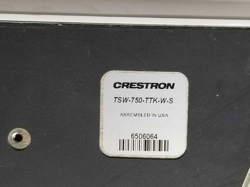 Crestron TSW-750-W-S with TSW-750-TTK-W-S table top stand _