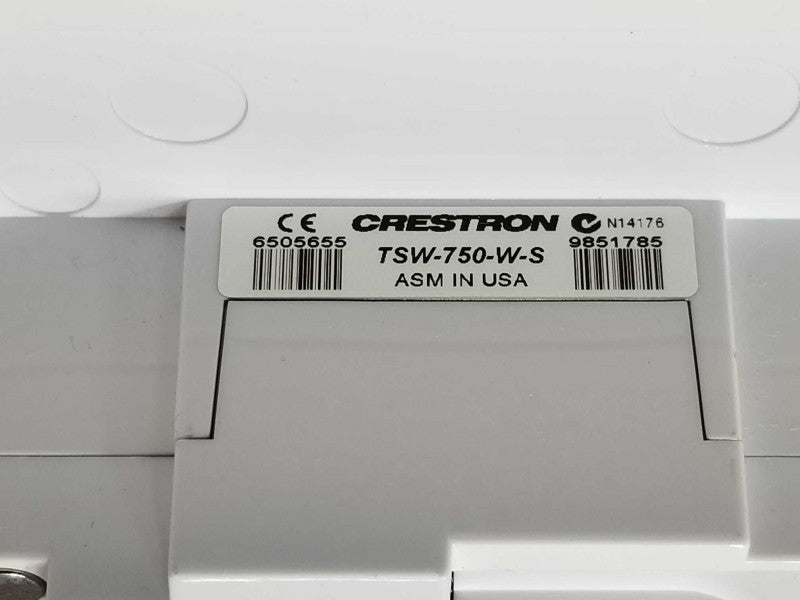 Crestron TSW-750-W-S with TSW-750-TTK-W-S table top stand _