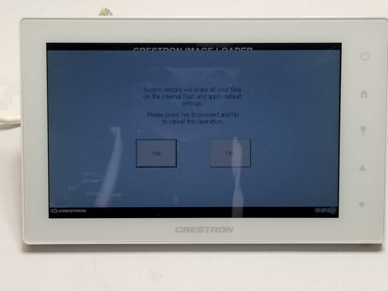 Crestron TSW-750-W-S with TSW-750-TTK-W-S table top stand _