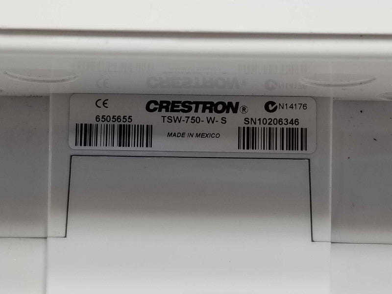Crestron TSW-750-W-S 7\\" Touch Panel, Factory Reset, Read _