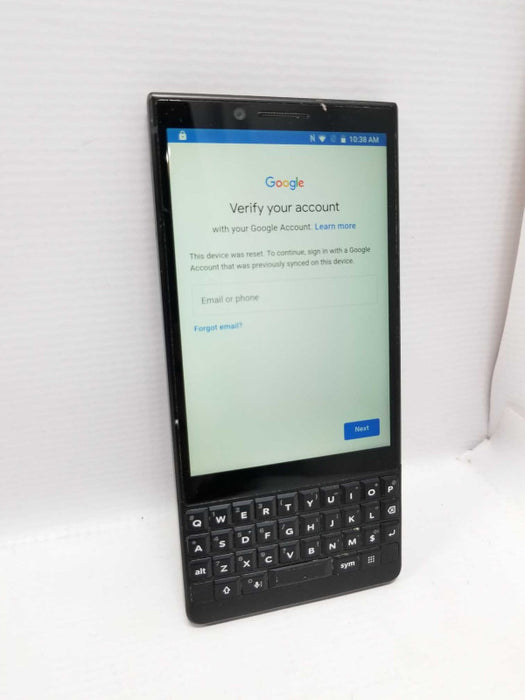 Blackberry Key2 - 32GB - Black - BBE100-2, READ* AS-IS ~