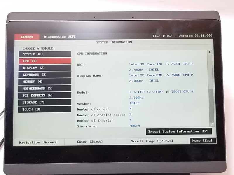 Lenovo Thinksmart Hub 500 11.6\\"Touch Core i5-7500T 128GBSSD 8GB, W/ AC Adapter _