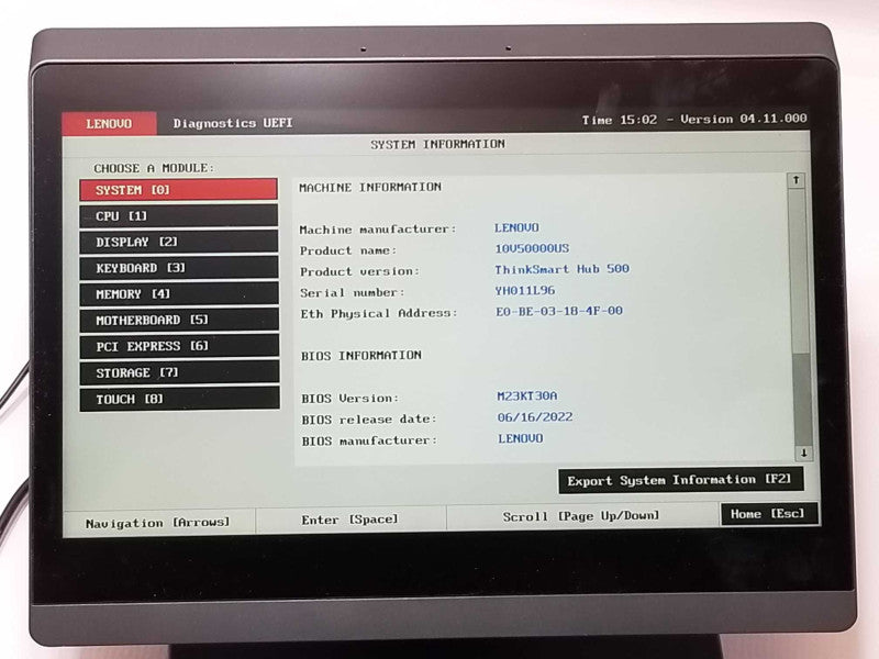 Lenovo Thinksmart Hub 500 11.6\\"Touch Core i5-7500T 128GBSSD 8GB, W/ AC Adapter _