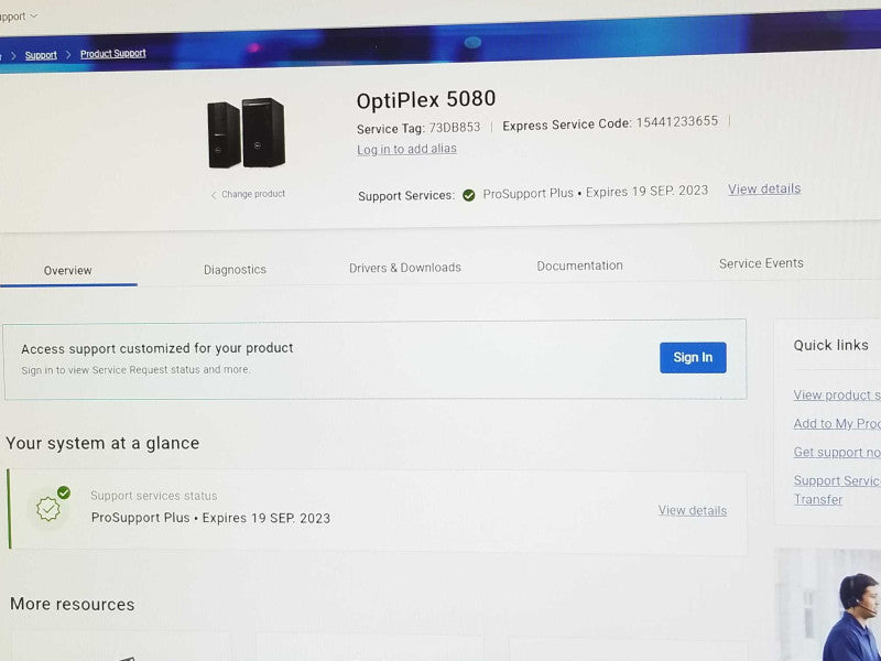 Dell Optiplex 5080, Core I5-10500 3.1GHz, 8GB DDR4, 3TB, Read _