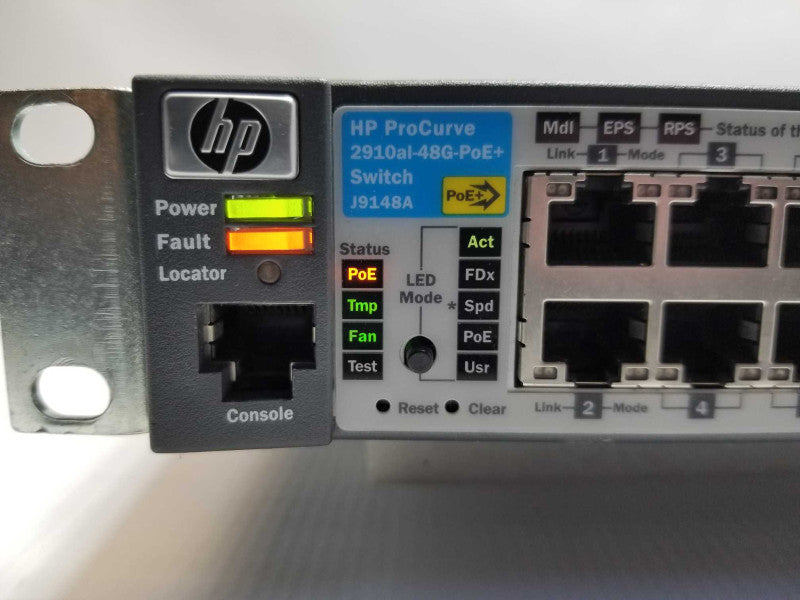 HP ProCurve HP J9148A 2910al-48G-PoE+ 48-Port Managed Gig Switch Read _