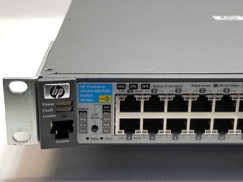 HP ProCurve HP J9148A 2910al-48G-PoE+ 48-Port Managed Gig Switch Read _