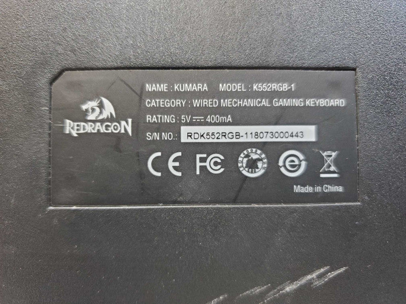 Red Dragon K552 RGB Mechanical Keyboard (