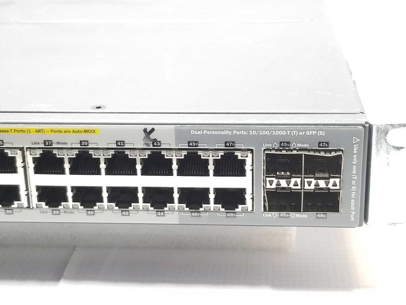 HP J9729A 48-Port Managed Switch 2920-48G-PoE+ w/ Stacking Module J9733A Read _