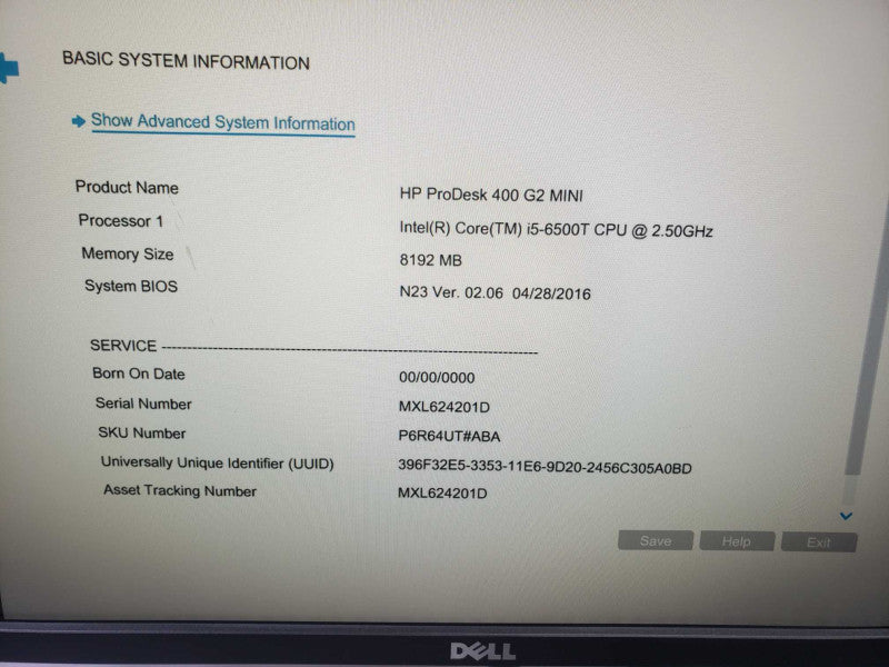 HP ProDesk 400 G2 i5-6500T @ 2.50 GHz 8 GB RAM *READ* )