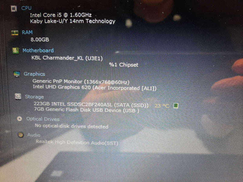 Acer Aspire A515-51 Laptop 15.6\\" FHD Intel i5 8250U 1.6GHZ 8GB 240GB $