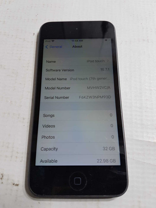 apple ipod touch 7th generation - 32gb - unlocked #