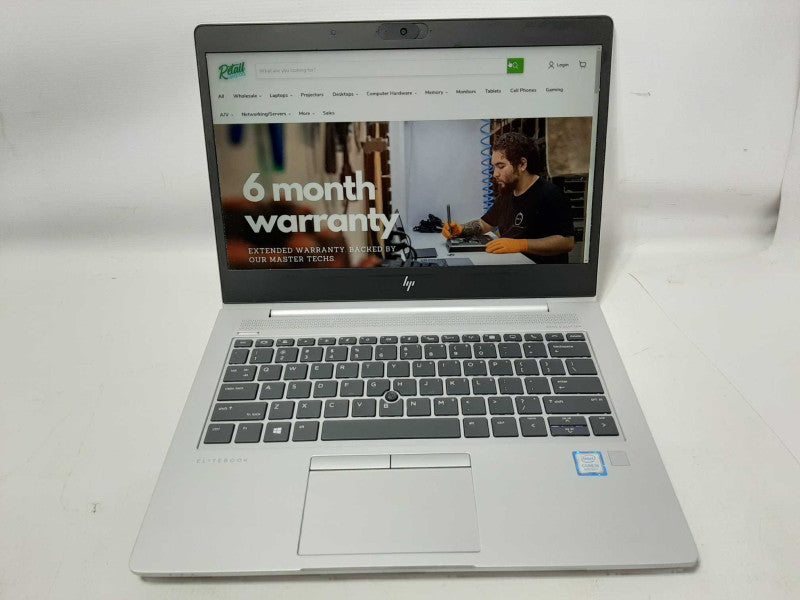 HP EliteBook 830 G5 13\\" i5-8350U @ 1.7GHz 8GB DDR4 500GB SSD storage READ $