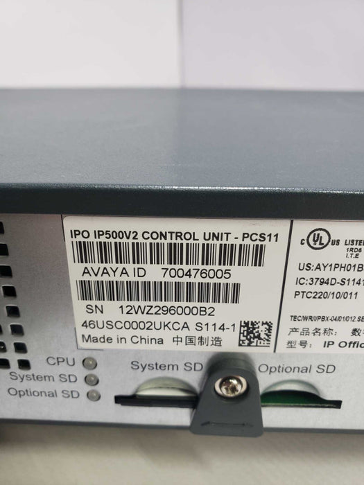 Avaya IP Office 500 V2 Business Phone System Control Unit With *Module* )