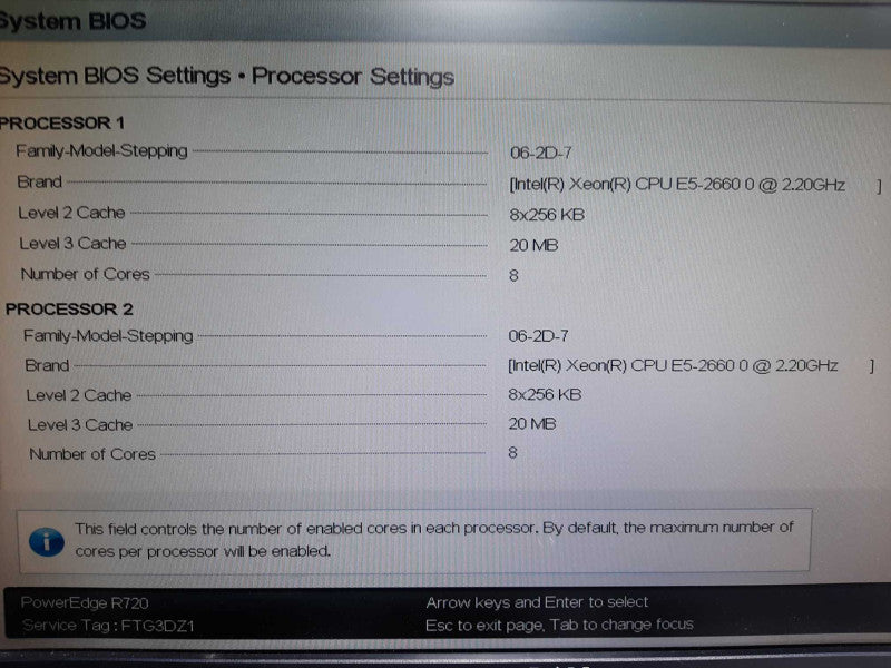 Dell PE R720 2x Xeon E5-2660 2.2GHz 16GB ECC H710p Mini No HDD $