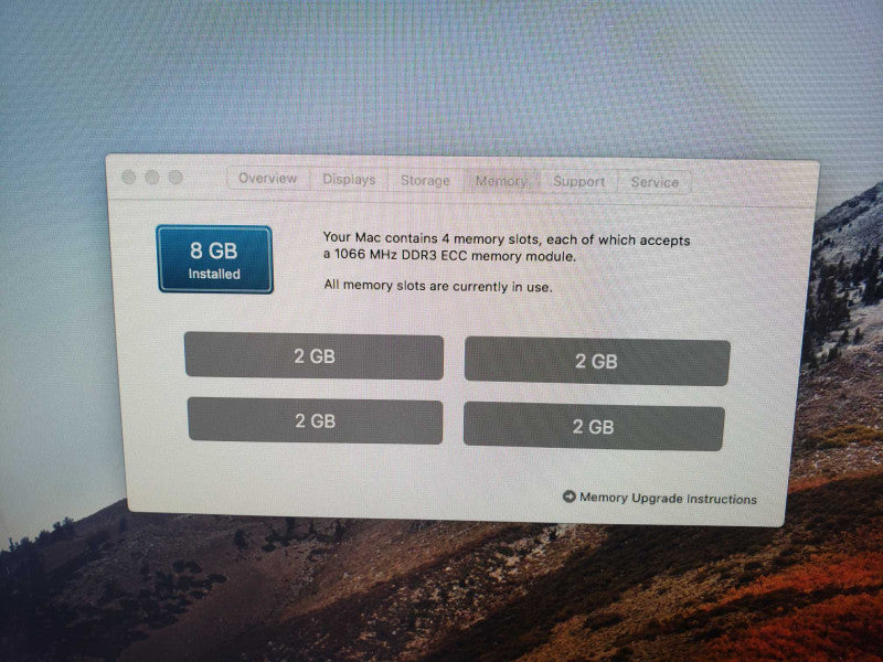 Mac Pro Tower A1289 Xeon W3540 @ 2.93 GHz 8 GB RAM 650GB HDD 500GB SSD )