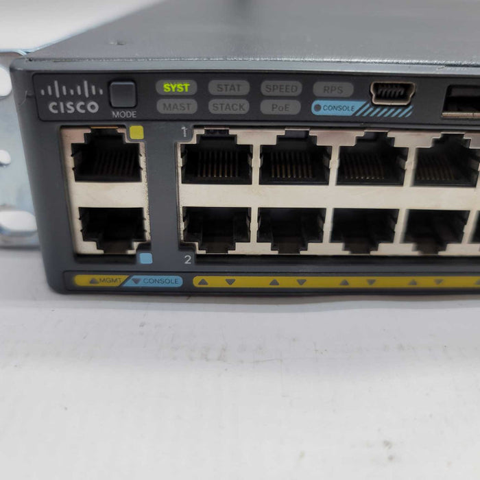 Cisco WS-C2960X-48FPS-L 48 Port PoE+ 2960X Gigabit Switch - READ =
