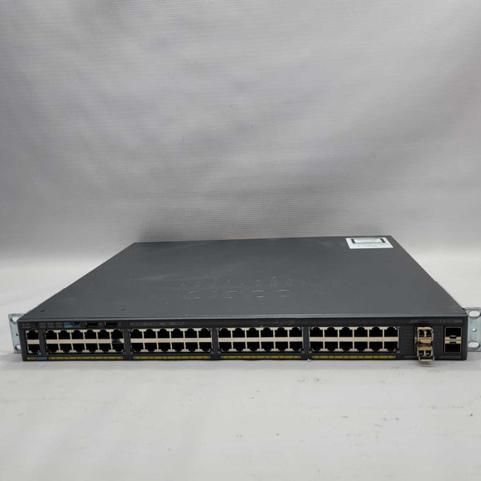 Cisco WS-C2960X-48FPS-L 48 Port PoE+ 2960X Gigabit Switch - READ =
