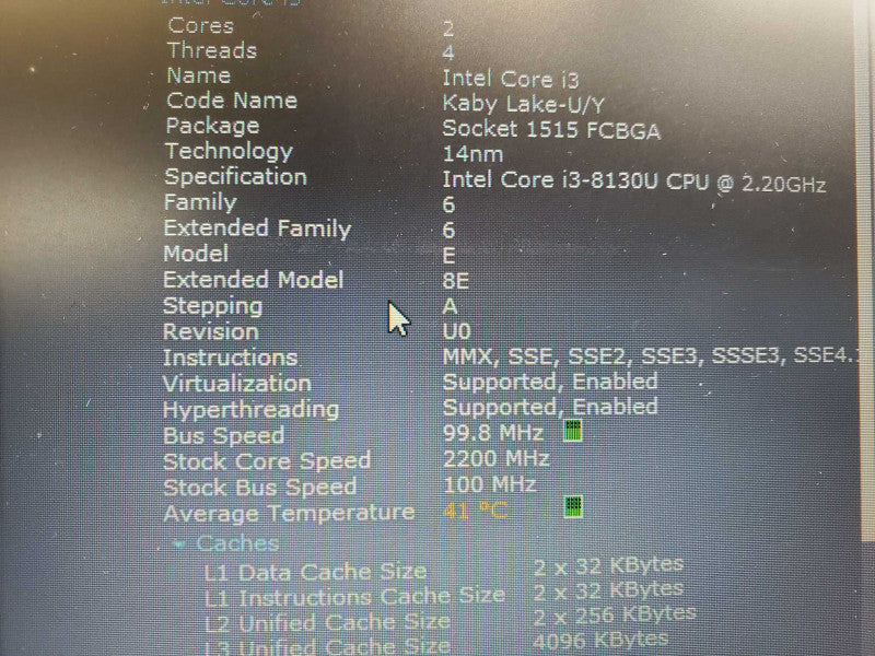 Dell Latitude 3490 Core i3-8130U @ 2.2GHz 8GB DDR4 500GB SSD +