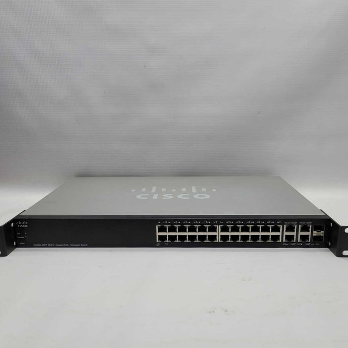 Cisco SG300-28PP-K9 V04 | 28-Port Gigabit PoE+ Switch w/ Rack Ears =