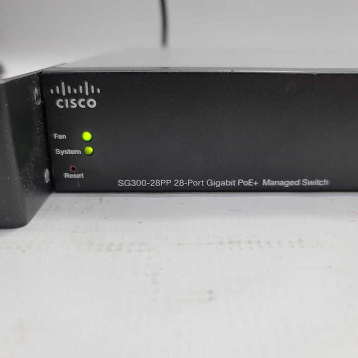 Cisco SG300-28PP-K9 V04 | 28-Port Gigabit PoE+ Switch w/ Rack Ears =