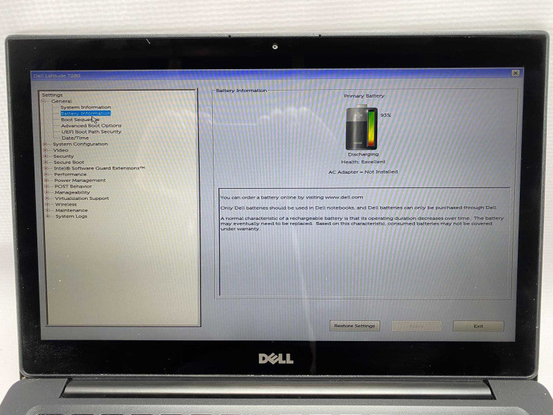 DELL Latitude 7280 with i5-7200U CPU 8G BRAM & 256GB SSD Storage  -
