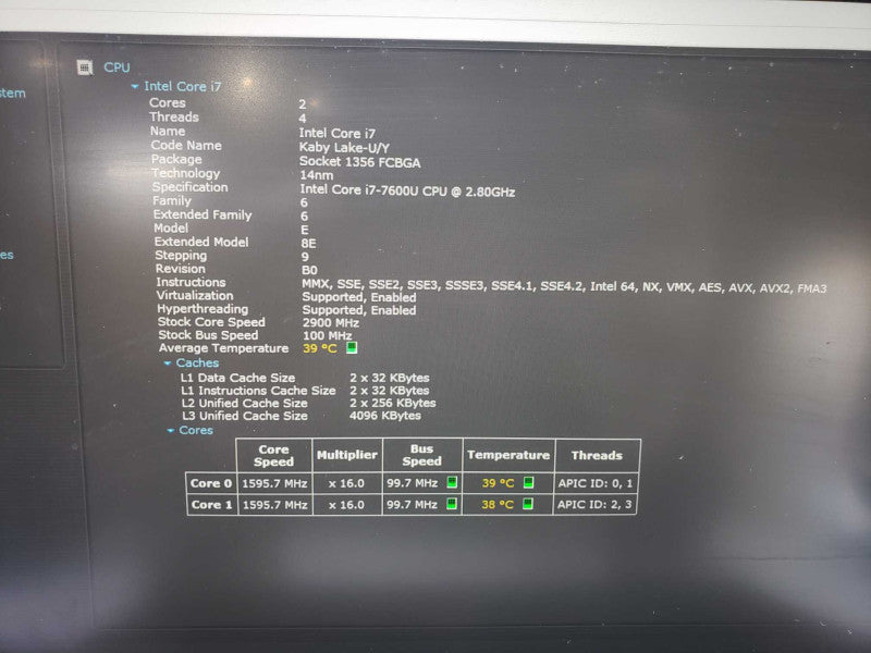 Dell Latitude 7480 14\\" FHD i7-7600U 8GB Ram 256 GB SSD )