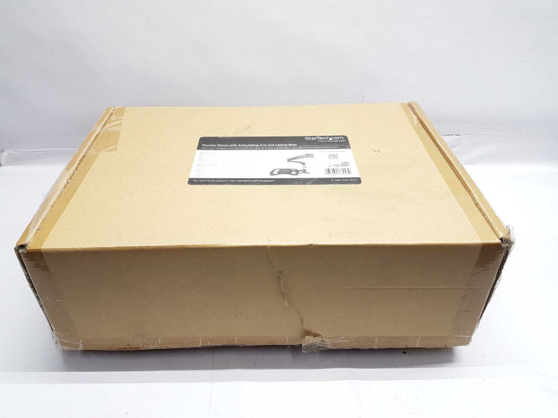 New Startech ARMUNONB Desk-Mount Monitor Arm with Laptop Stand - Full Motion #