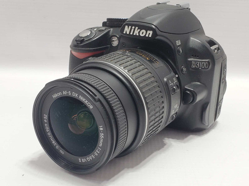 Nikon D3100 Camera Body, Nikon DX AF-S Nikkor 18-55mm 1:3.5-5.6 GII (AS-IS) |