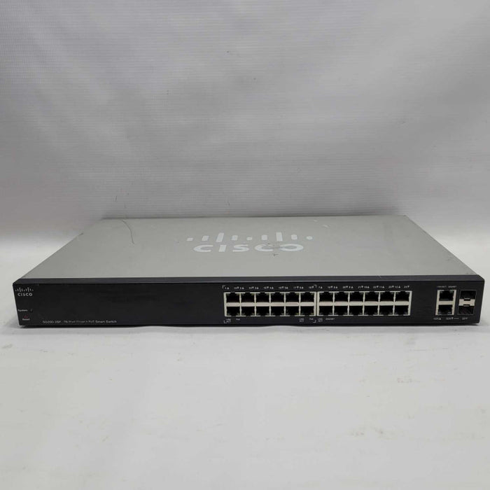 Cisco SG200-26P 26-port PoE Smart Gigabit Ethernet Network Switch =
