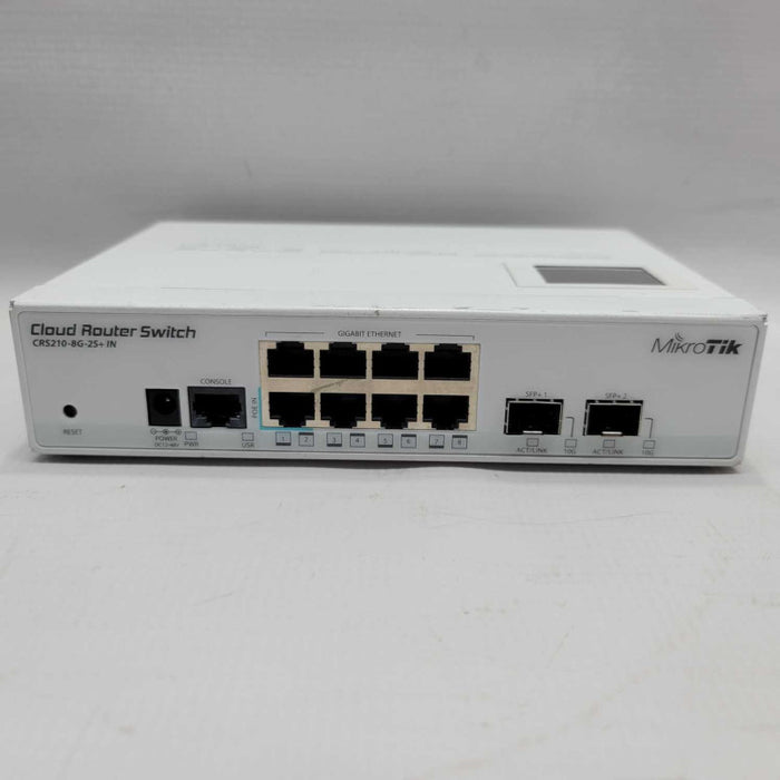 MikroTik CRS210-8G-2S+IN Cloud Router Switch =