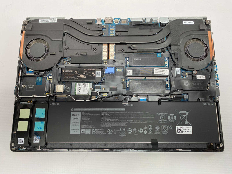 DELL Precision 7550 with Intel XEON W-10885M CPU 32GB RAM READ  -