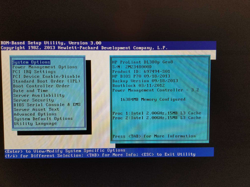 HP Proliant DL380p Gen8, 2x Xeon E5-2620 2.0GHz 6C, 16GB, P420i, 3.5\\" 2x PSU _