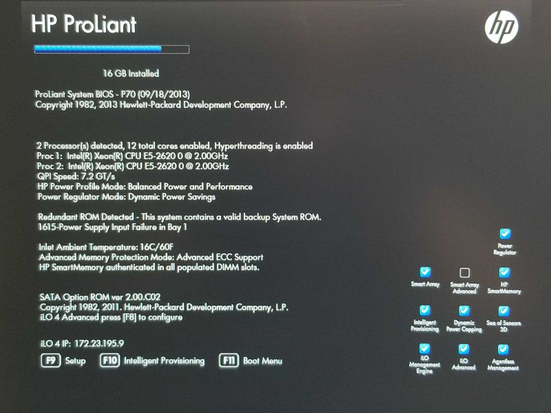 HP Proliant DL380p Gen8, 2x Xeon E5-2620 2.0GHz 6C, 16GB, P420i, 3.5\\" 2x PSU _