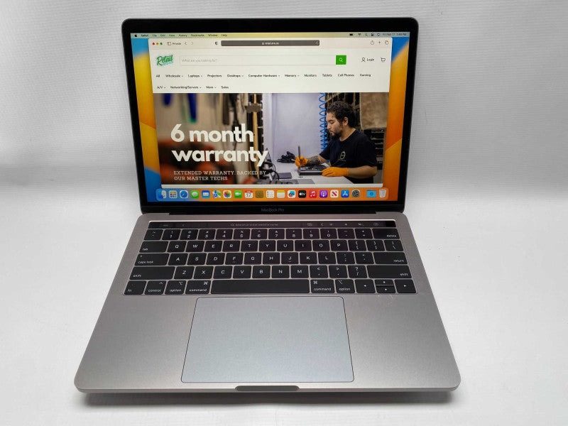 MacBook Pro 13-inch Touchbar 2019 with Intel i5 CPU 8GB RAM & 250GB Storage  -