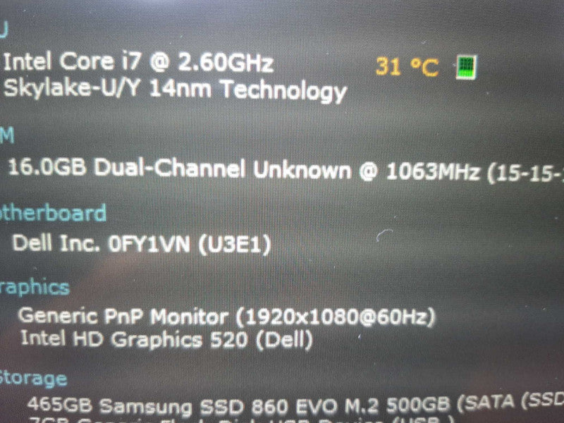 Dell Latitude 5414 14\\" i7-6600U 16GB DDR4 500GB SSD $