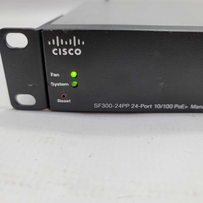 Cisco SF300-24PP 24-Port 10/100 PoE+ Managed Switch with Rack Mount =