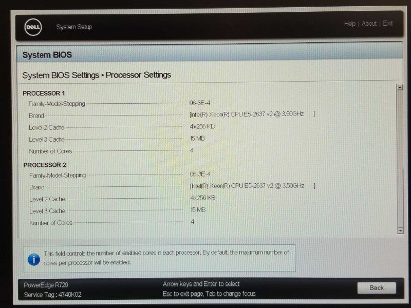 Dell PE R720, 2x Xeon E5-2637v2 3.5GHz, 32GB, 2x PSU, H710p Mini, 16x 2.5\\" Bay _