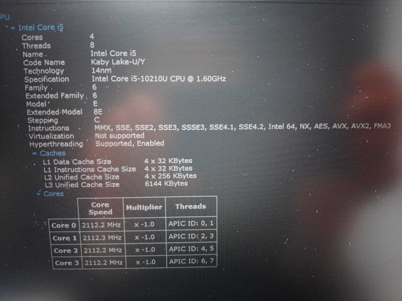 Lenovo ThinkPad E15 i5-10210U @ 1.6GHz 8GB DDR4 512GB NVme $