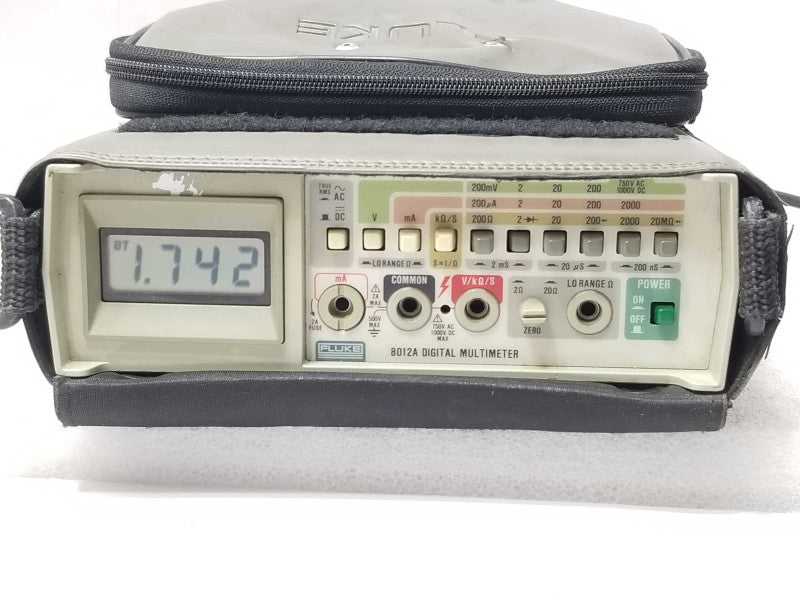 Fluke 8012A Digital Multimeter Powers Up Untested No Cord Included _