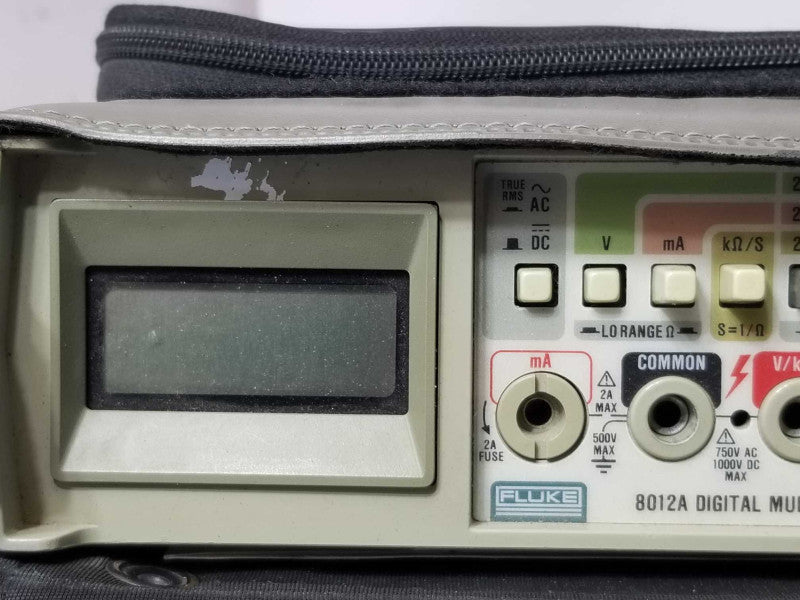 Fluke 8012A Digital Multimeter Powers Up Untested No Cord Included _