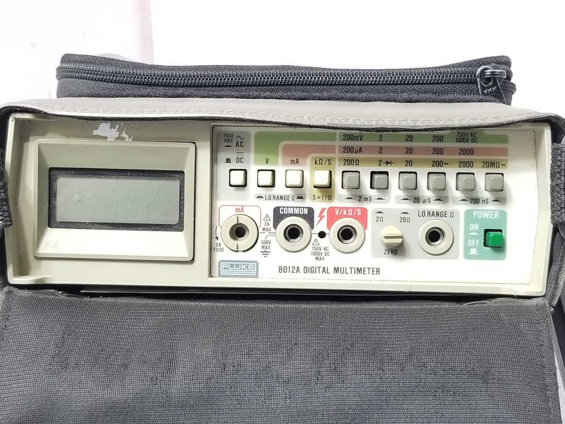 Fluke 8012A Digital Multimeter Powers Up Untested No Cord Included _