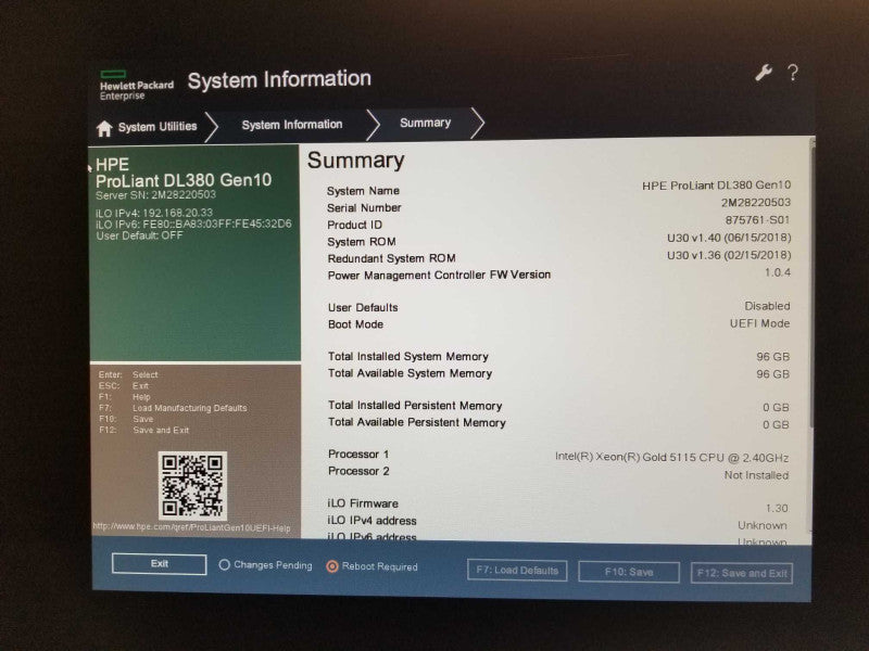 HP Proliant DL380 G10, Xeon Gold 5115 2.4GHz, 96GB P408i-a SR G10, 2x PSU 2.5\\" _