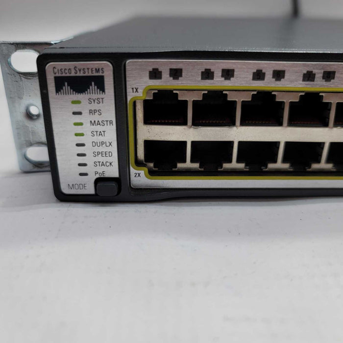 Cisco WS-C3750-48PS-E 3750 48 Ethernet Ports v05 PoE Switch =